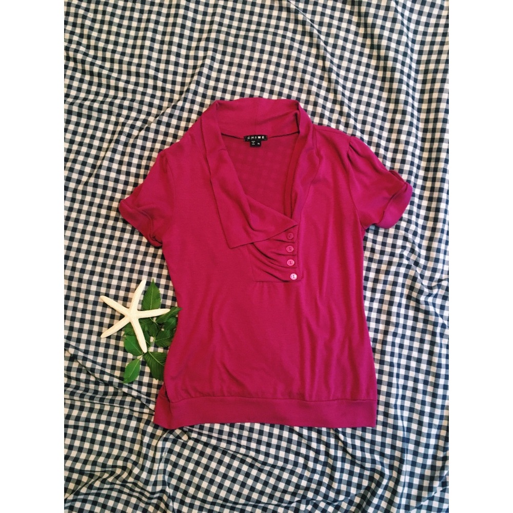 🌟 Pink Button Blouse 🌟